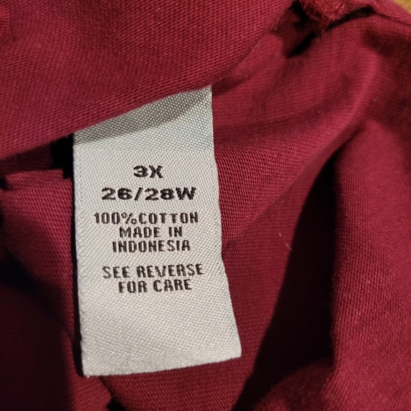 Catherine's Easy Fit Tees Collection size 3X 26/28W pull over blouse - Picture 6 of 11